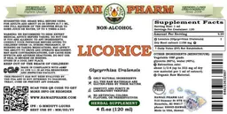 Label for Licorice Non-Alcohol