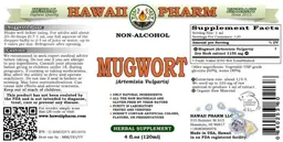 Label for Mugwort Non-Alcohol