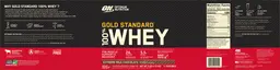 Label for Gold Standard 100% Whey Extreme Milk Chocolate
