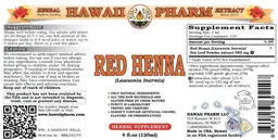 Label for Red Henna