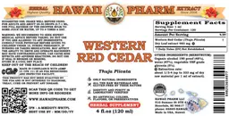 Label for Western Red Cedar