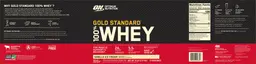 Label for Gold Standard 100% Whey Vanilla Ice Cream