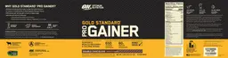 Label for Gold Standard Pro Gainer Double Chocolate