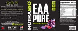 Label for EAA Pure Grape Berry Crush