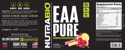 Label for EAA Pure Raspberry Lemonade