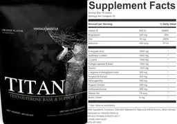 Label for Titan Orange Flavor