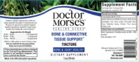 Label for Bone & Connective Tissue Support Tincture