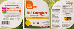 B12 Energizer Natural Raspberry Flavor
