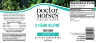 Label for 3 Herb Blend Tincture