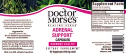 Label for Adrenal Support Capsules 450 mg