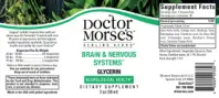 Label for Brain & Nervous Systems Glycerin