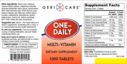 Label for One-Daily Multi-Vitamin
