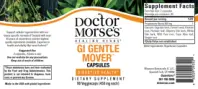 Label for GI Gentle Mover Capsules 450 mg