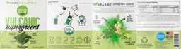 Label for Vulcanic SuperGreens Unflavored