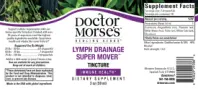 Label for Lymph Drainage Super Mover Tincture