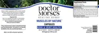 Label for Muscles by Nature Capsules 450 mg