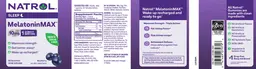 Label for MelatoninMax 10 mg Blueberry