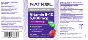 Vitamin B-12 5,000 mcg Fast Dissolve Str