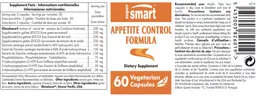 Label for Appetite Control Formula