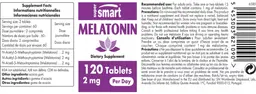 Label for Melatonin 2 mg