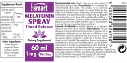 Label for Melatonin Spray 1 mg