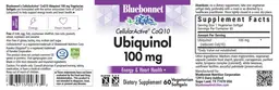 Label for CellularActive CoQ10 Ubiquinol 100 mg