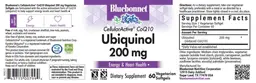 Label for CellularActive CoQ10 Ubiquinol 200 mg