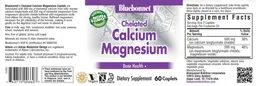 Label for Chelated Calcium Magnesium