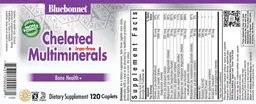 Label for Chelated Multiminerals Iron-Free
