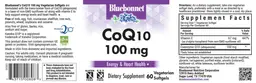 Label for CoQ10 100 mg