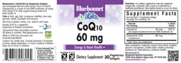Label for CoQ10 60 mg