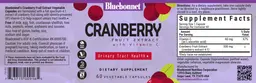 Label for Cranberry Fruit Extract with Vitamin C