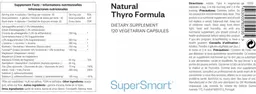 Label for Natural Thyro Formula