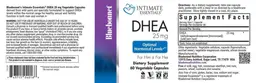 Label for DHEA 25 mg