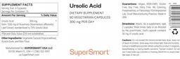 Label for Ursolic Acid 300 mg