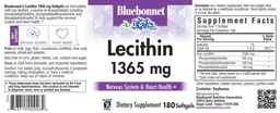 Label for Lecithin 1365 mg