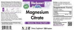 Label for Magnesium Citrate