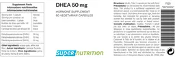 Label for DHEA 50 mg