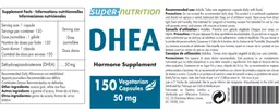 Label for DHEA 50 mg