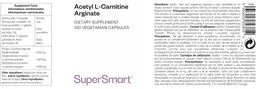 Label for Acetyl L-Carnitine Arginate