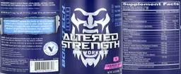 Label for Altered Strength Charged Grape