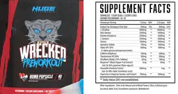 Label for Wrecked PreWorkout Bomb Popsicle