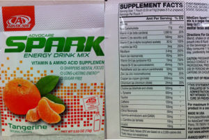 Spark Energy Drink Mix Tangerine