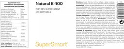 Label for Natural E 400