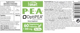 Label for P-E-A 1200 mg