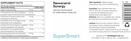 Label for Resveratrol Synergy