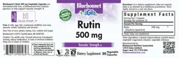 Label for Rutin 500 mg