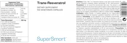 Label for Trans-Resveratrol