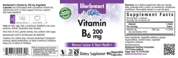 Label for Vitamin B6 200 mg