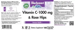 Label for Vitamin C-1000 mg & Rose Hips